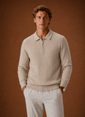Men's Half Zip Pullover - Oversized Ribbed Sweater | Areleon