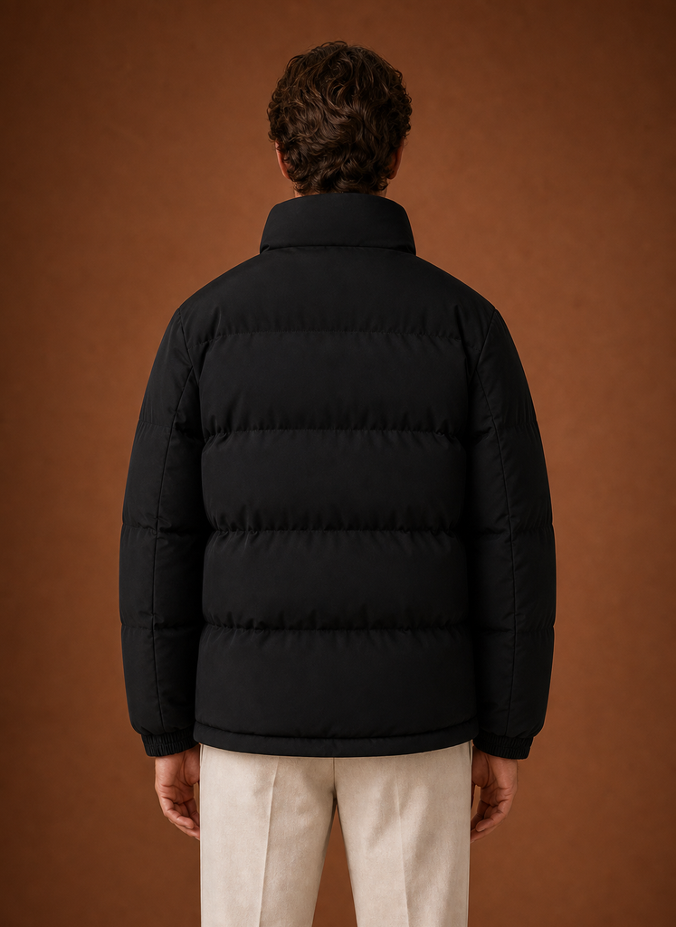 Men's Puffer Jacket - High-Neck Winter Coat | Areleon
