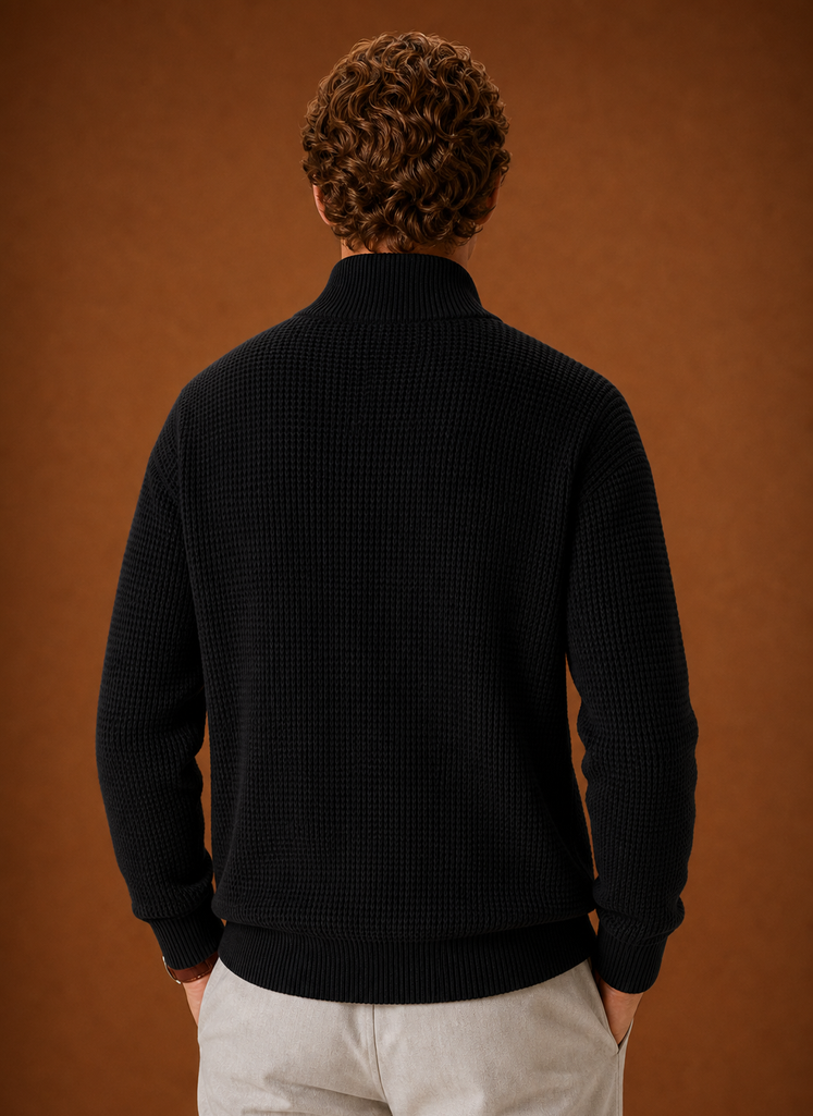 Men's Knit Cardigan - Full Zip Casual Sweater | Areleon