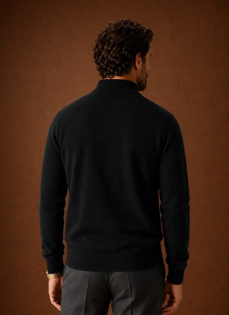 Men's Mock Neck Sweater - Pullover Knit Top | Areleon