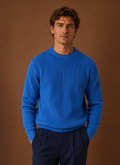 Men's Knit Crewneck Sweater - Ribbed Pullover | Areleon