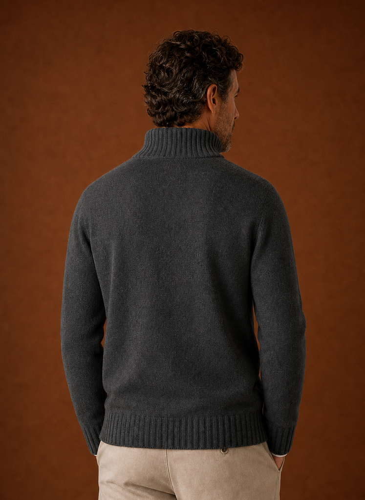 Men's Half Zip Sweater - Knit Pullover | Areleon