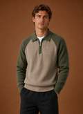 Men's Half Zip Sweater - Long Sleeve Knit Pullover | Areleon
