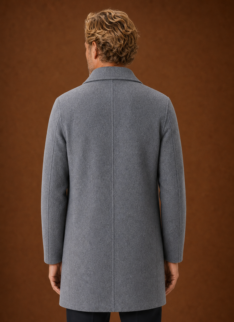Men's Overcoat - Mid-Length Tailored Topcoat | Areleon