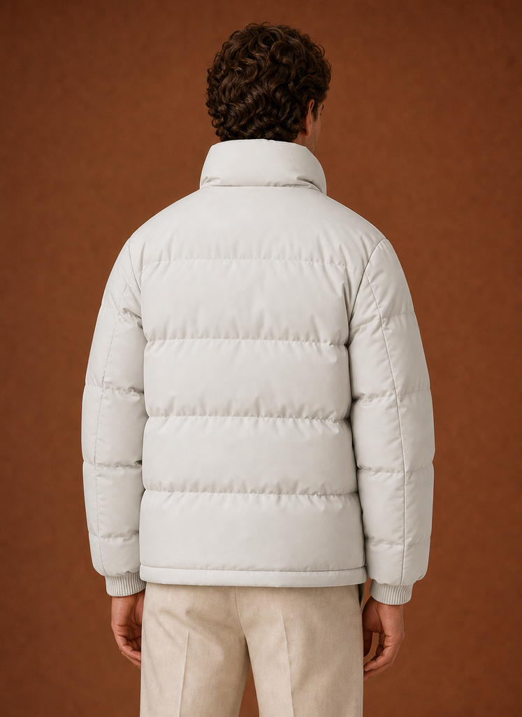 Men's Puffer Jacket - High-Neck Winter Coat | Areleon