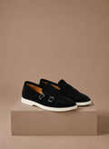 Loafers heren in zwart met suède-look – Estrani