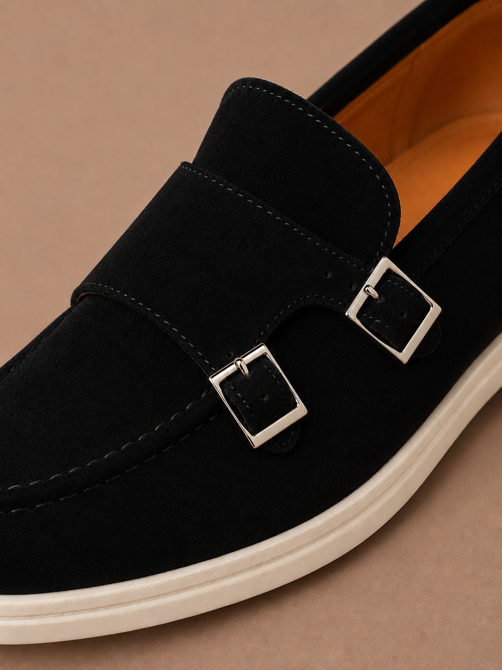 Loafers heren, detail van de instap – Estrani