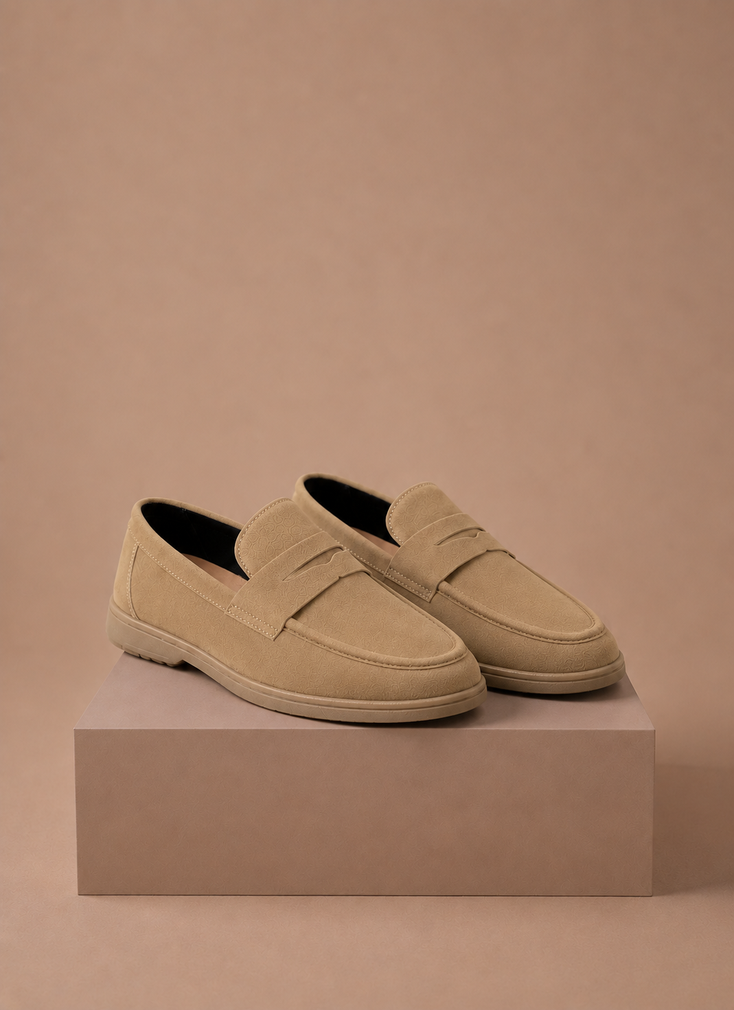 Loafers heren in beige, instapmodel – Estrani