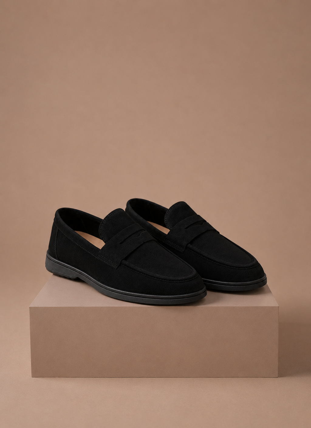 Loafers heren in zwart, instapmodel – Estrani