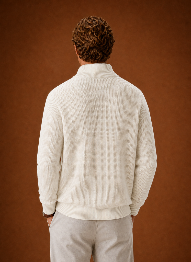 Men's Knit Cardigan - Full Zip Casual Sweater | Areleon