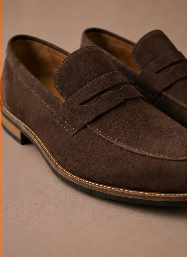 Penny loafers heren, bovenaanzicht – Estrani