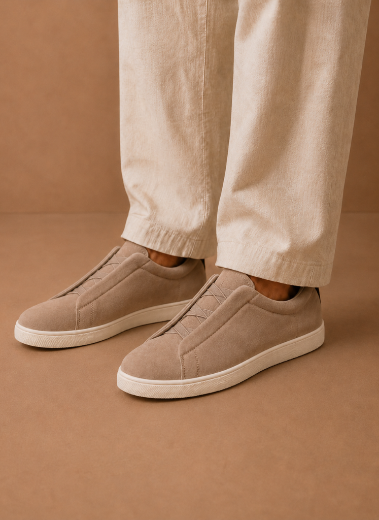 Sneakers heren zonder veters, zijaanzicht – Estrani