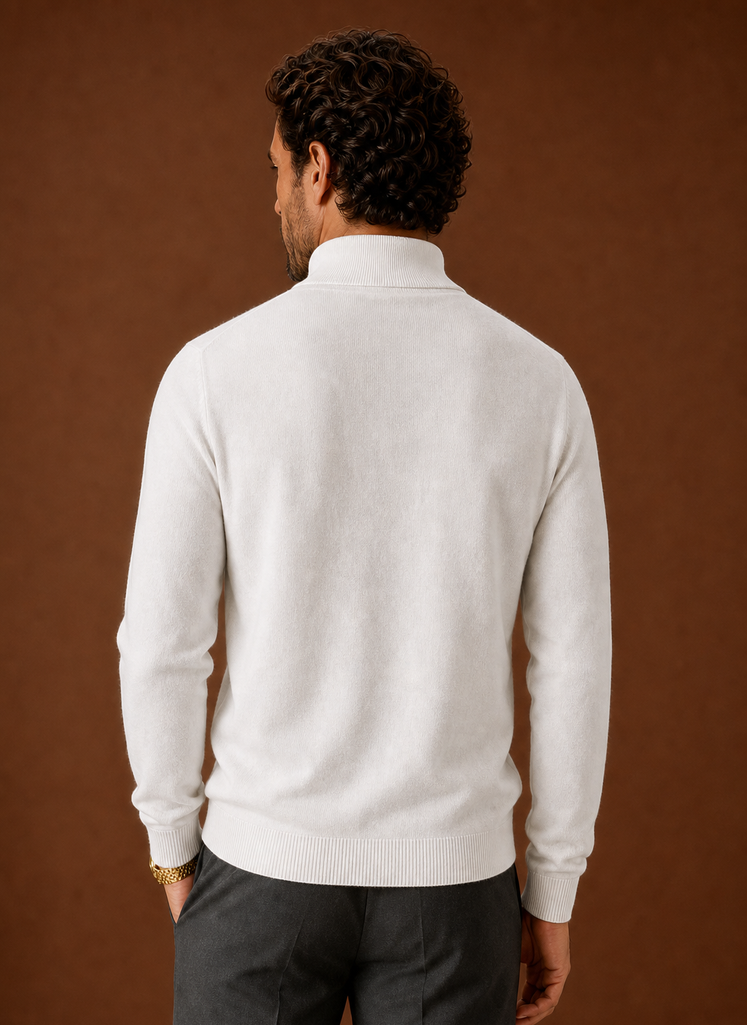 Men's Mock Neck Sweater - Pullover Knit Top | Areleon