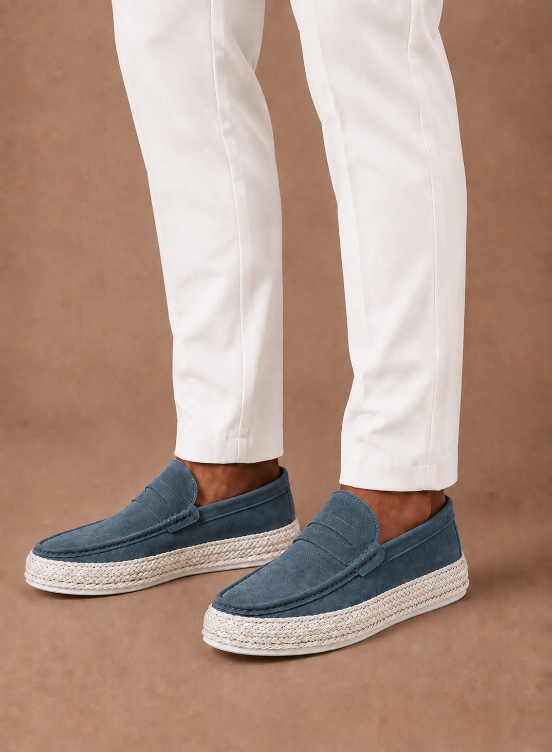 Zomerse loafers heren, detail van de zool – Estrani